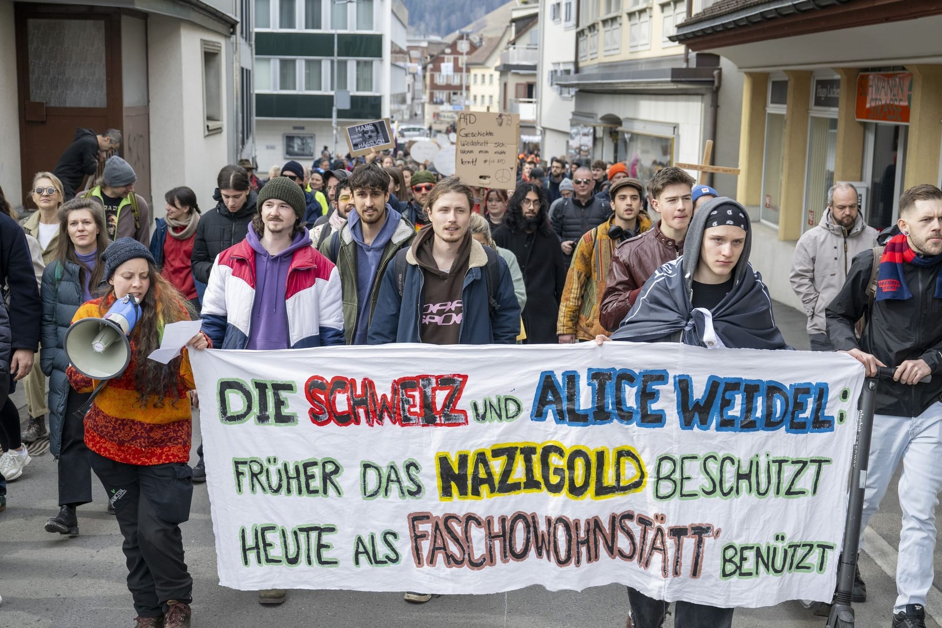 «Demo gegen rechts» in der Schweiz