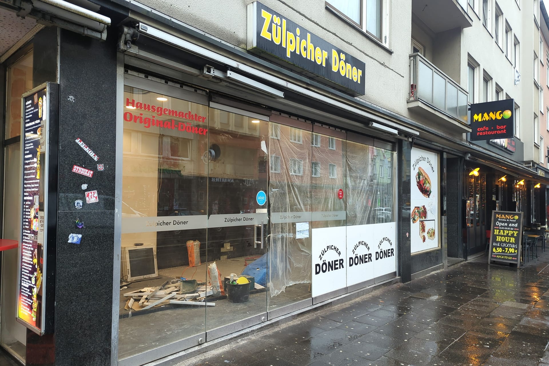 Der "Zülpicher Döner" an der Zülpicher Straße: Der Dönerladen hatte einen Kultstatus.