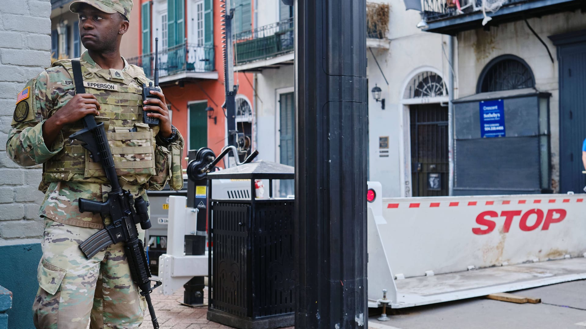 Höchste Sicherheitsstufe: US-Soldat in New Orleans.