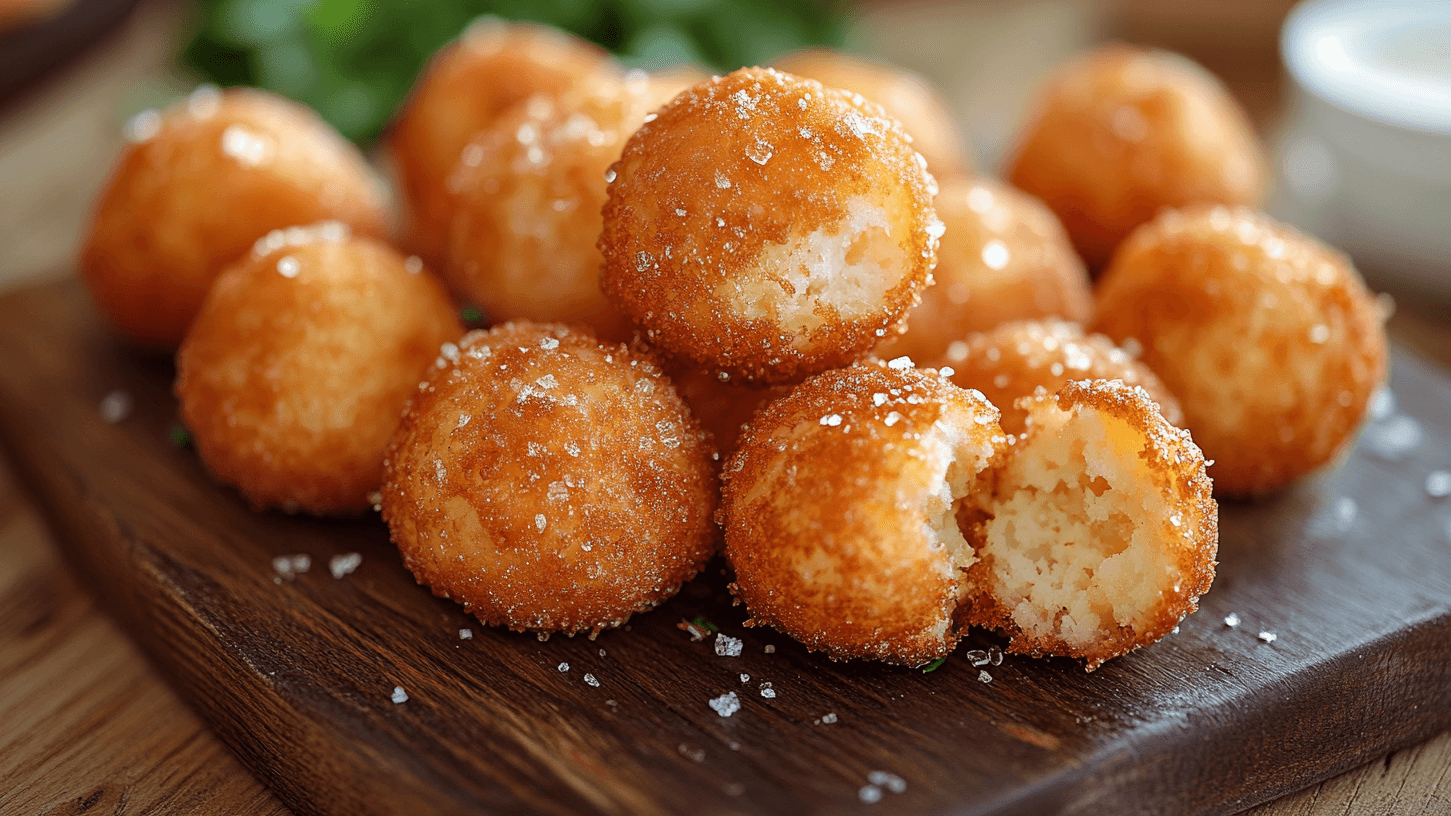 Quarkbällchen (KI-Symbolbild): In der Heißluftfritteuse werden sie weniger fettig.