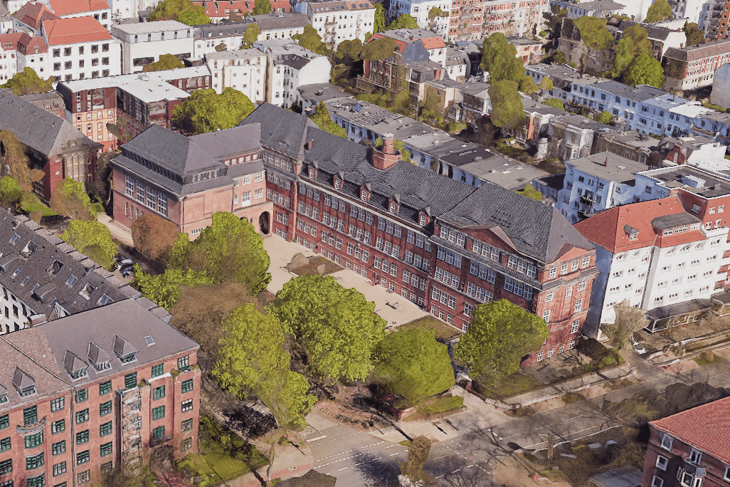 Das Emilie-Wüstenfeld-Gymnasium in Hamburg-Eimsbüttel: Elternproteste nach geplanter Podiumsdiskussion mit AfD-Politiker.