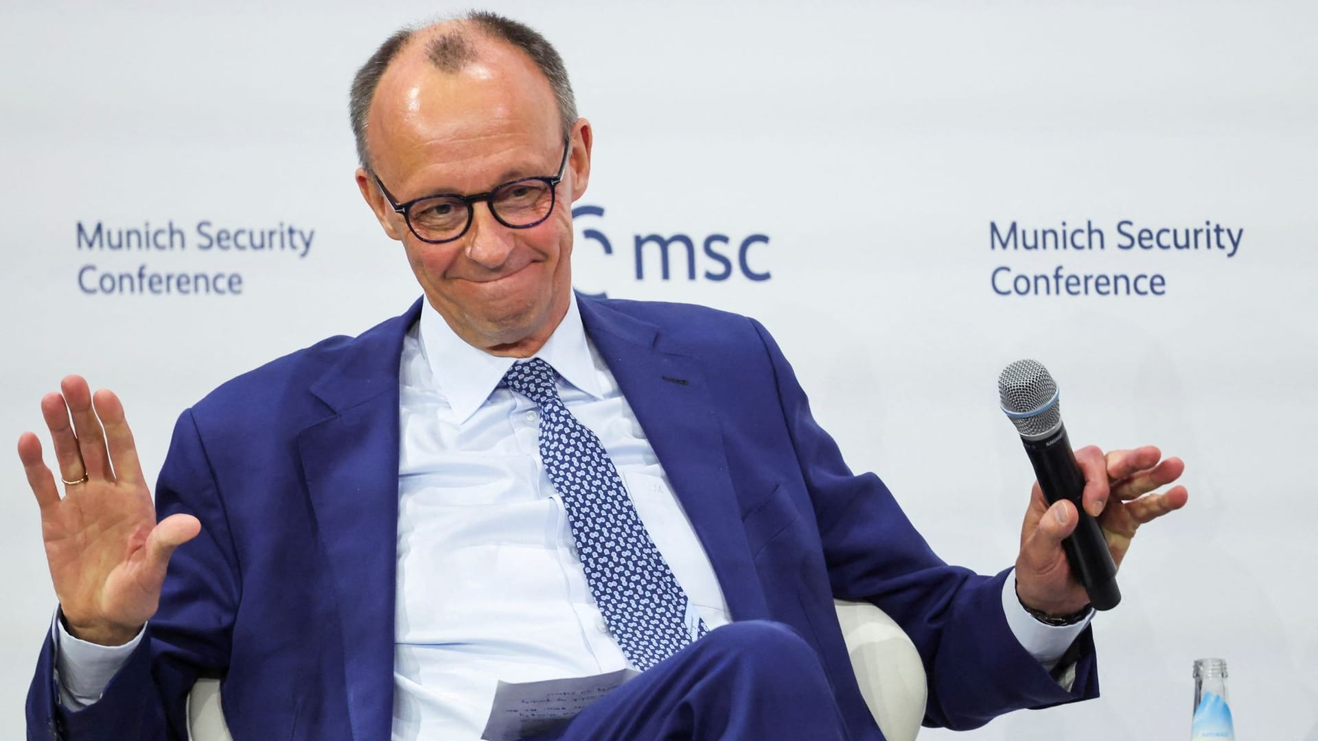 Friedrich Merz: Der CDU-Chef läuft sich in München außenpolitisch für eine mögliche Kanzlerschaft warm.