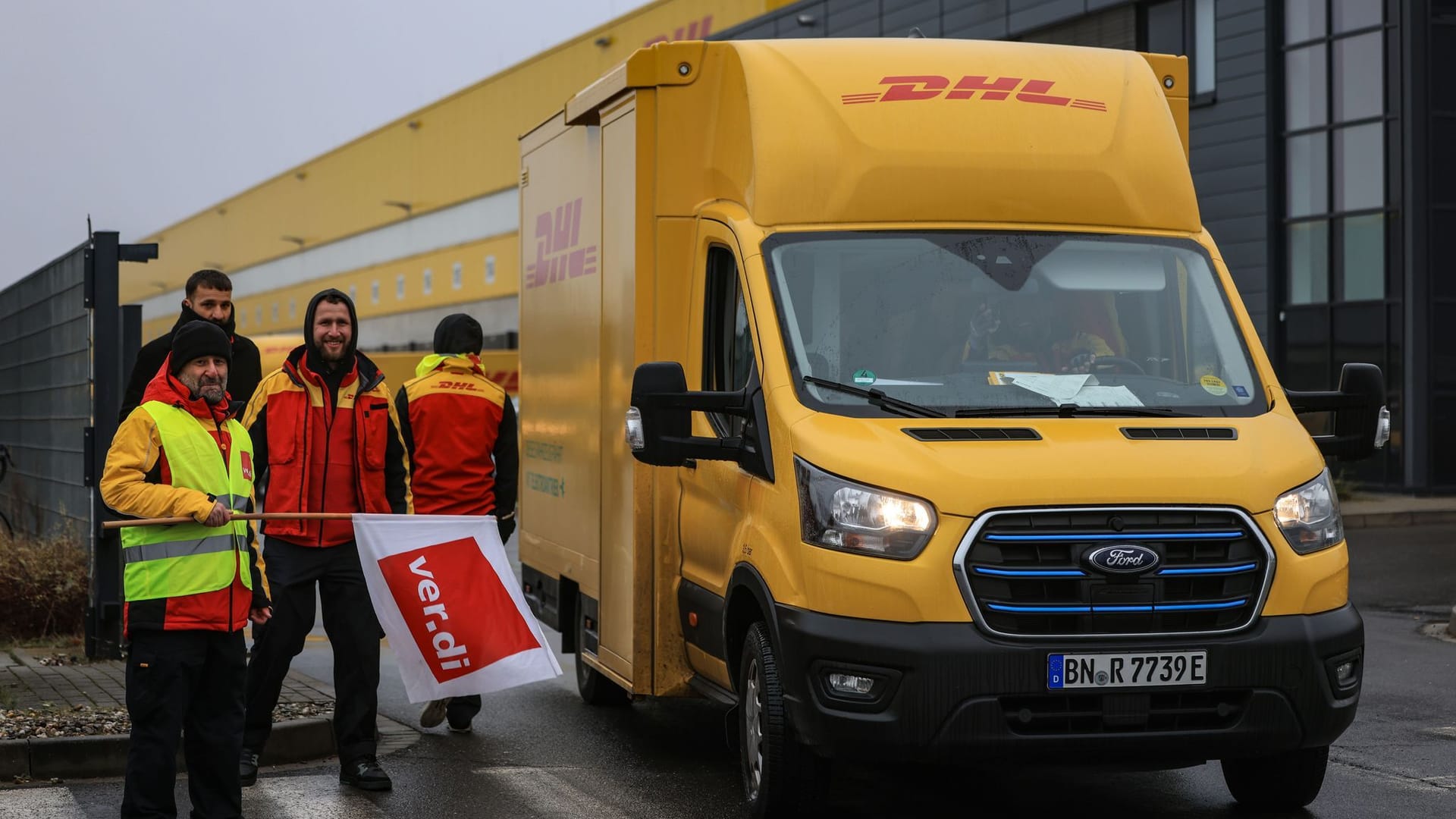 Verdi bestreikt Paketzentrum der Post