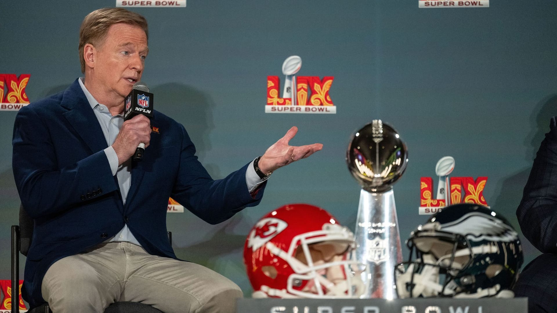 Super Bowl LIX - Pressekonferenz Roger Goodell