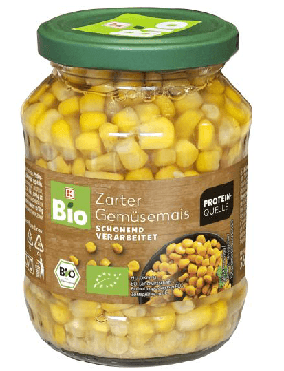 K-Bio Zarter Gemüsemais