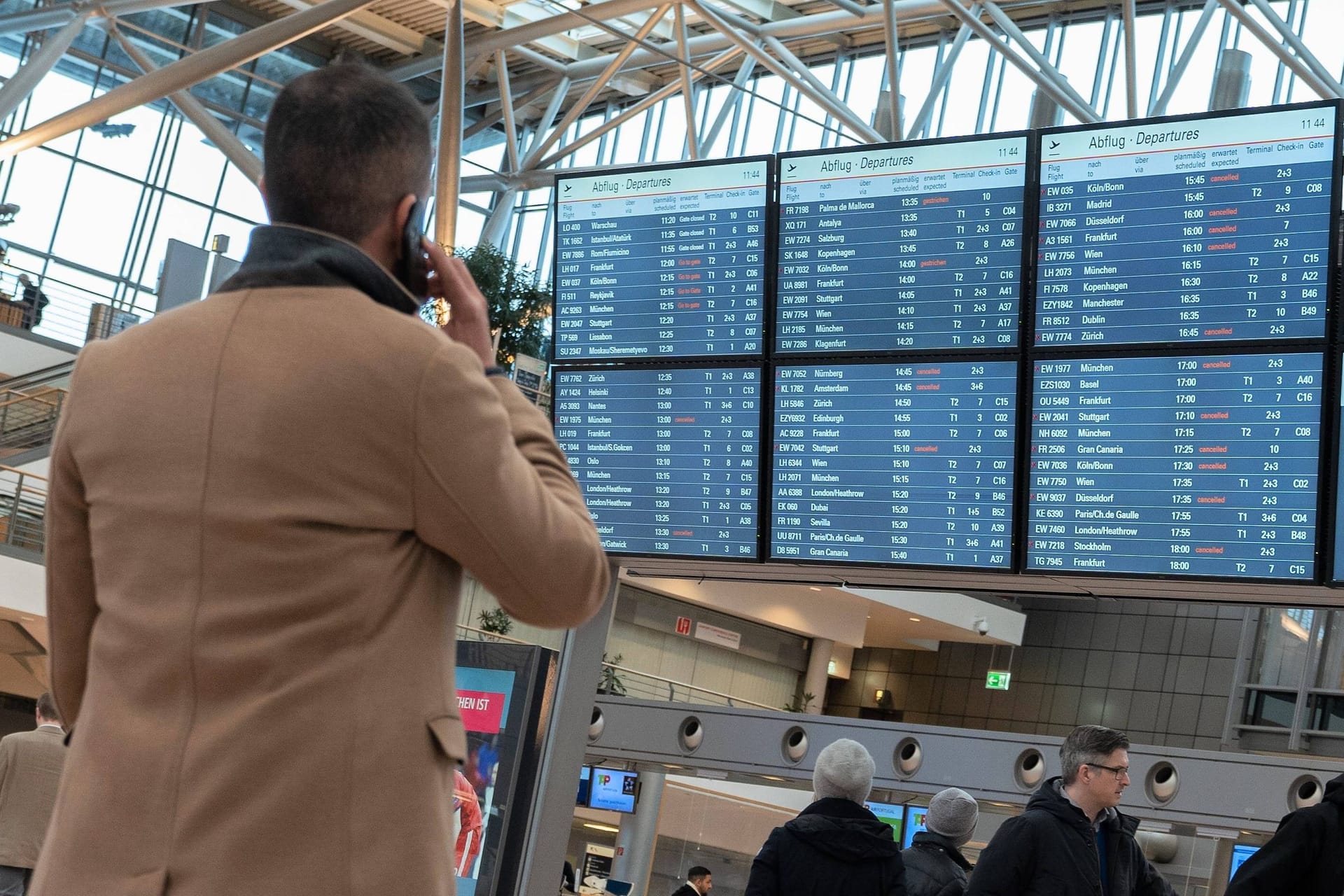 Streik am Flughafen Hamburg (Archivbild): Welche Folgen der aktuelle Arbeitskampf haben wird, ist noch unklar.