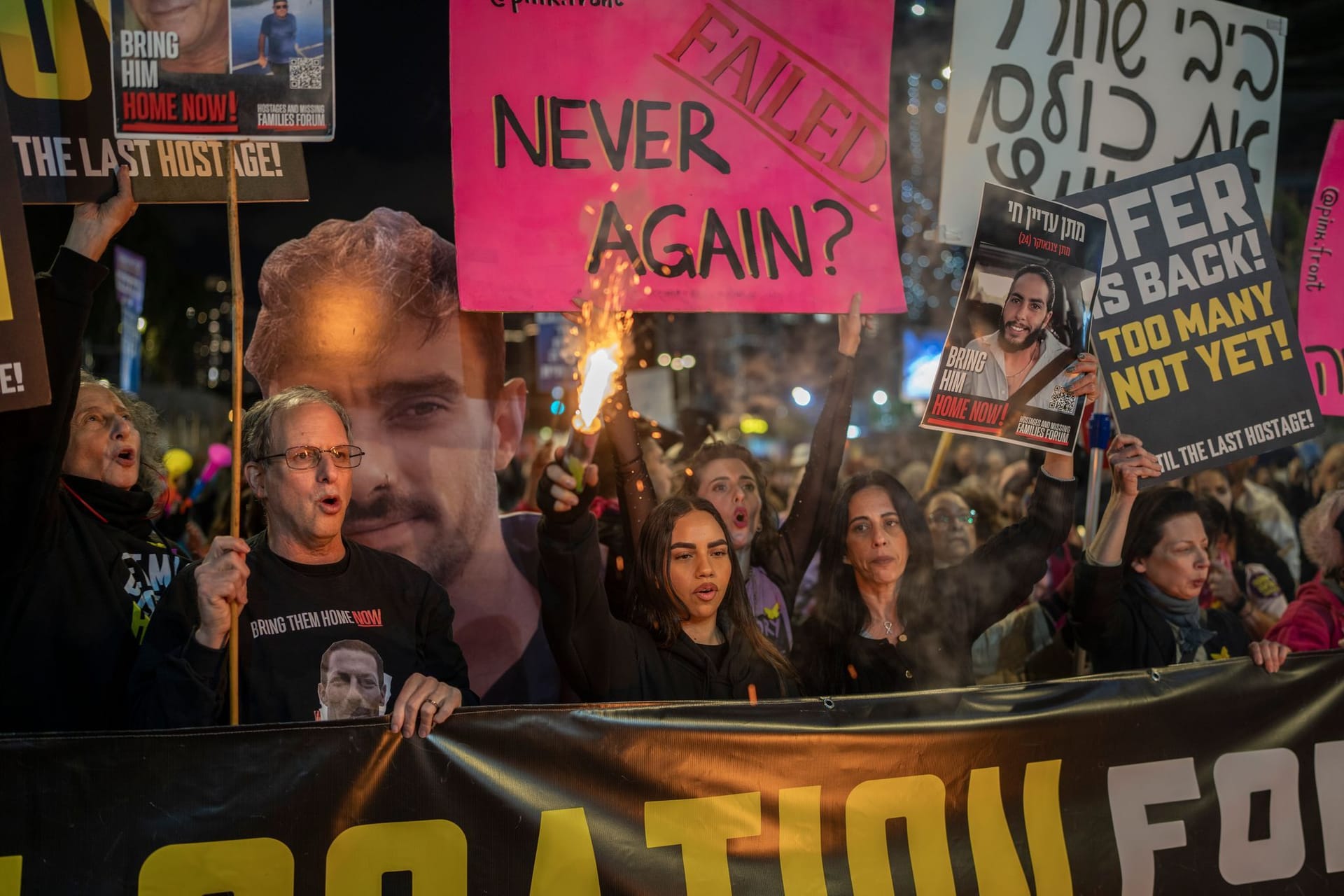 Nahostkonflikt - Demonstration in Tel Aviv