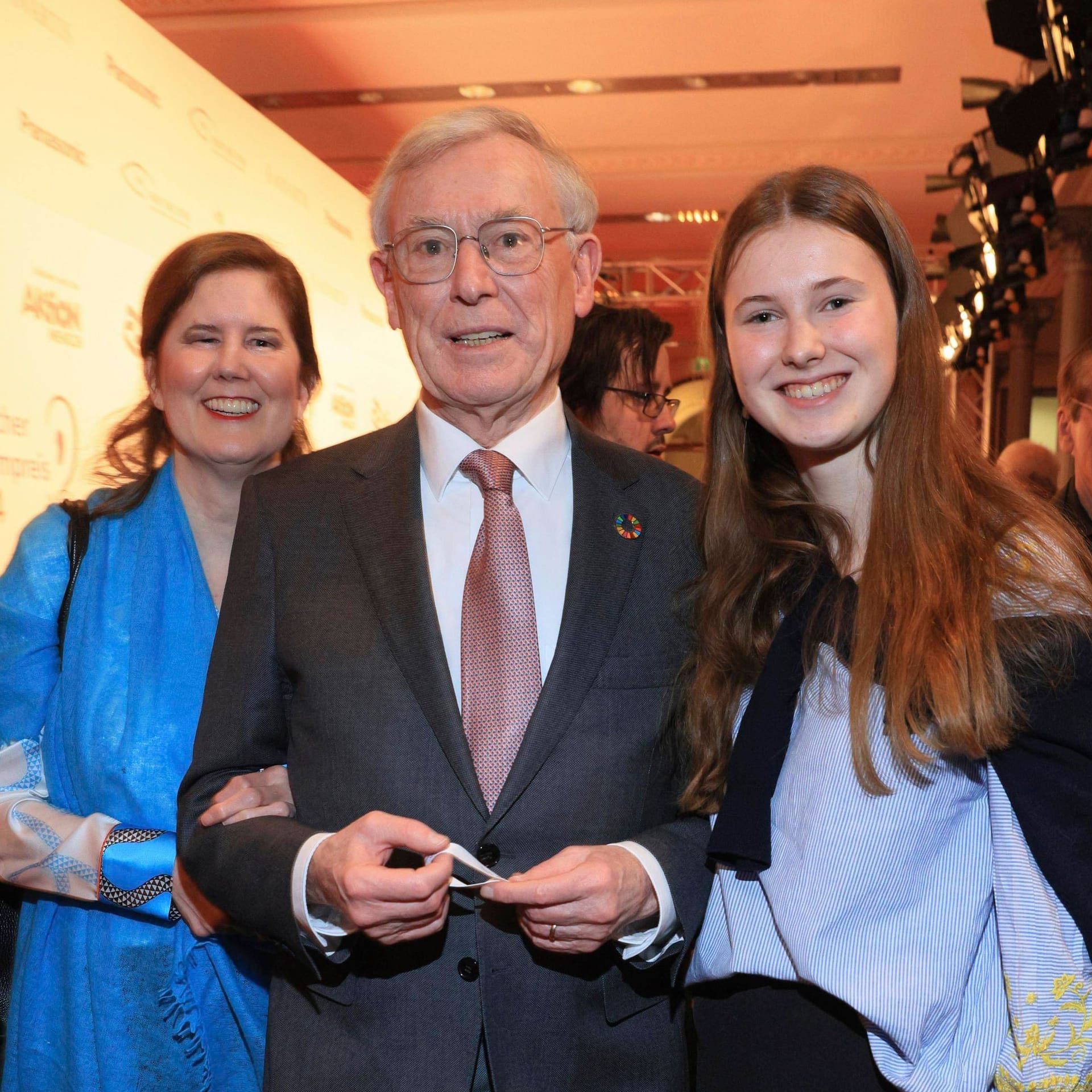 22. Deutscher Hörfilmpreis 2024: Horst Köhler besuchte das Event mit seiner Familie.