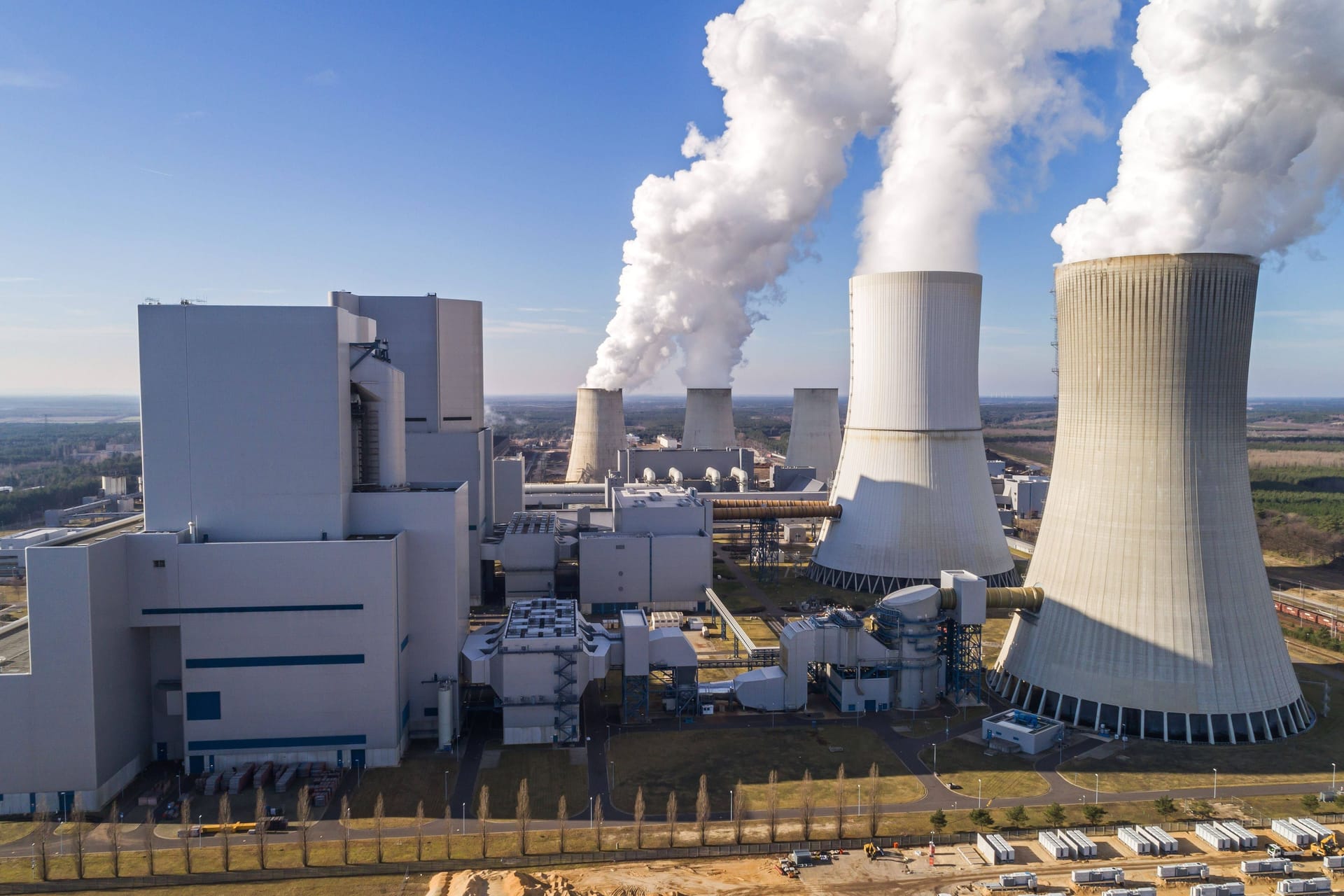 Das Braunkohlekraftwerk im sächsischen Boxberg.