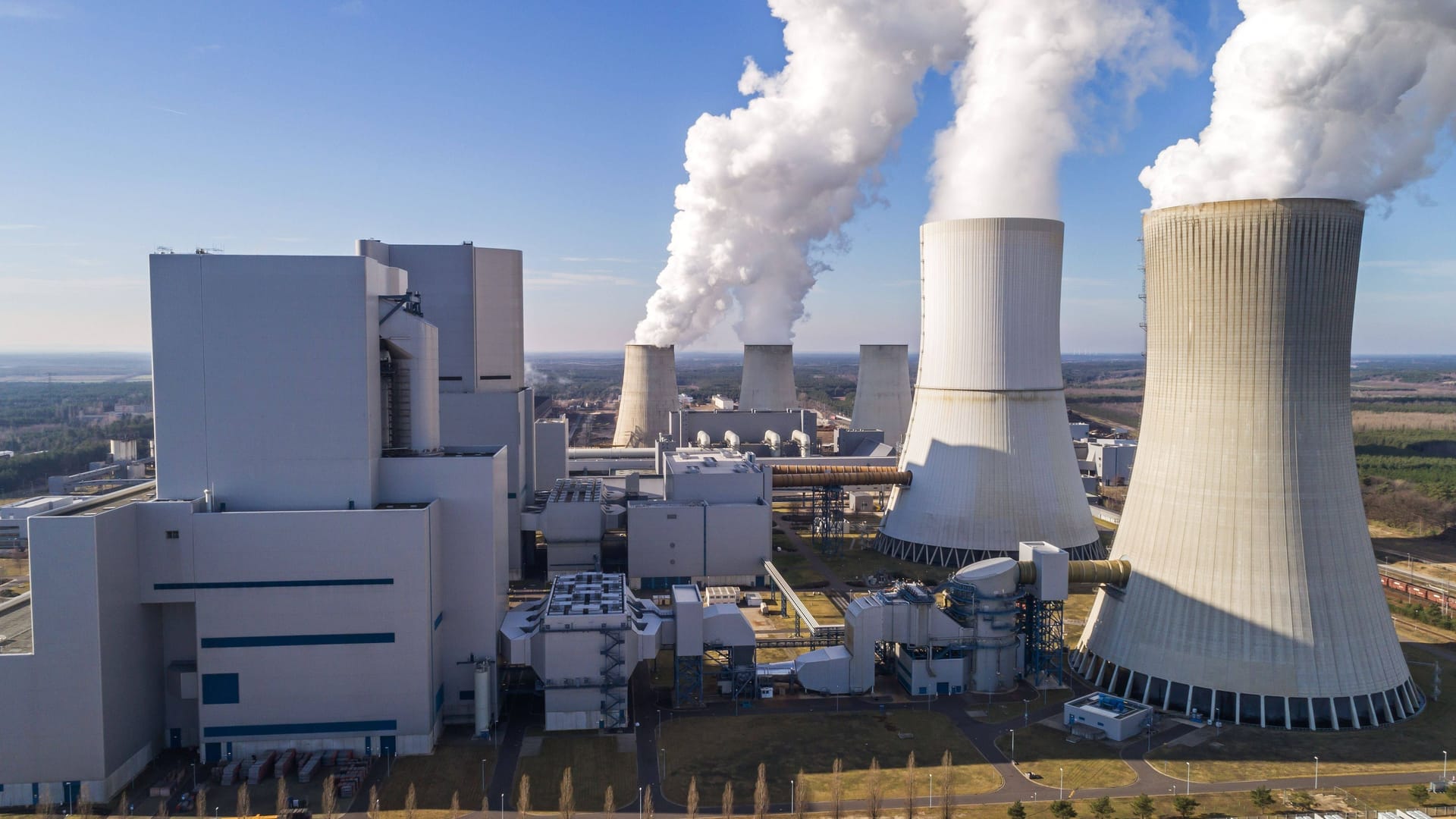 Das Braunkohlekraftwerk im sächsischen Boxberg.