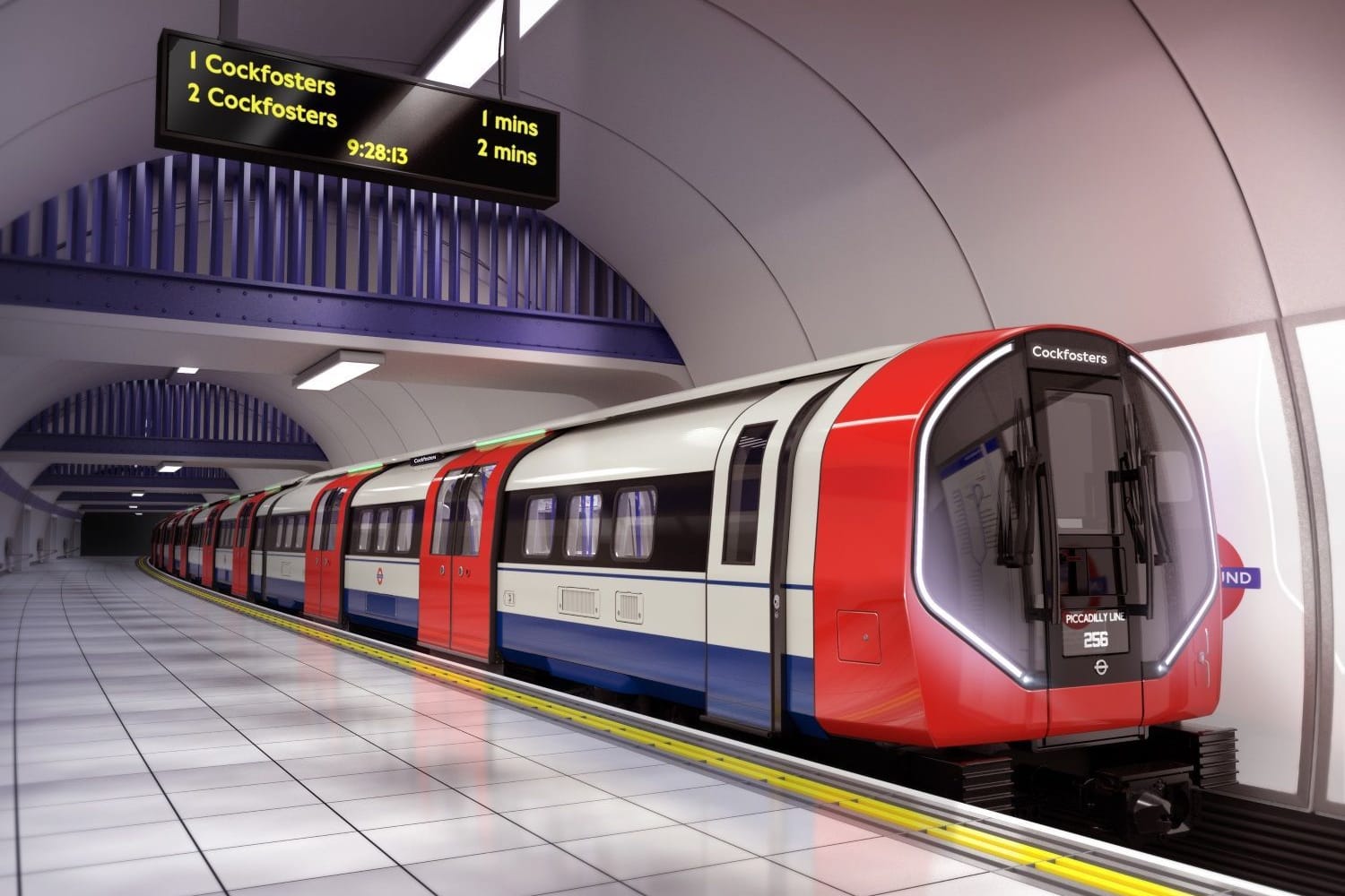 Eine "2024 Tube Stock" von Siemens (Archivbild): Die Bahnen sollen auf der Piccadilly Line in London zum Einsatz kommen.