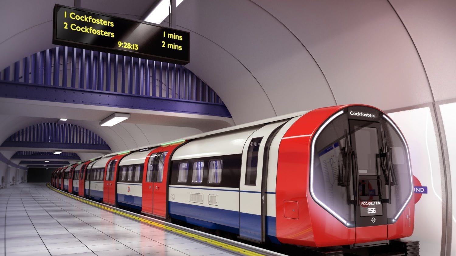 Eine "2024 Tube Stock" von Siemens (Archivbild): Die Bahnen sollen auf der Piccadilly Line in London zum Einsatz kommen.