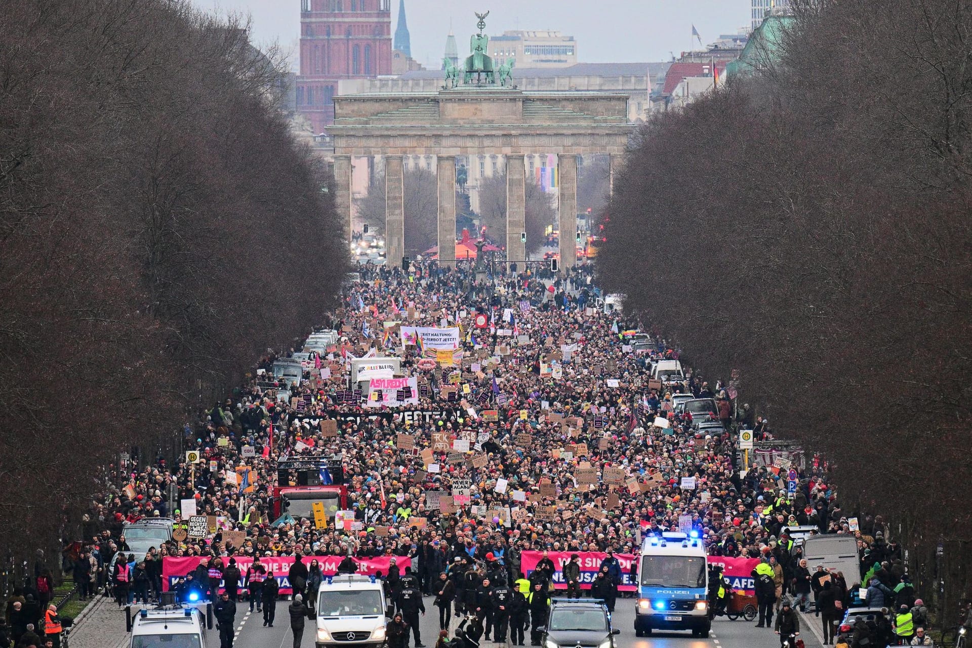 Demonstration zur Migrationspolitik - Berlin