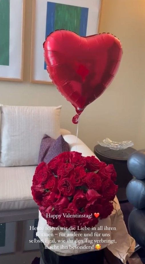 Veronica Ferres meldet sich zum Valentinstag bei ihren Fans.