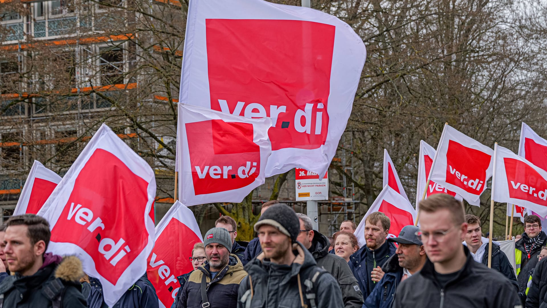 Großer Streiktag von Verdi in Hannover (Archivbild): Die Gewerkschaft kämpft für bessere Arbeitsbedingungen ihrer Beschäftigten.