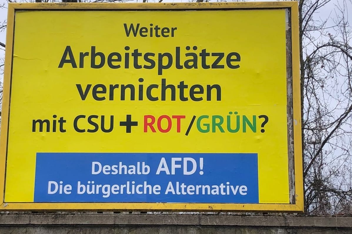 Wahlplakat für die AfD