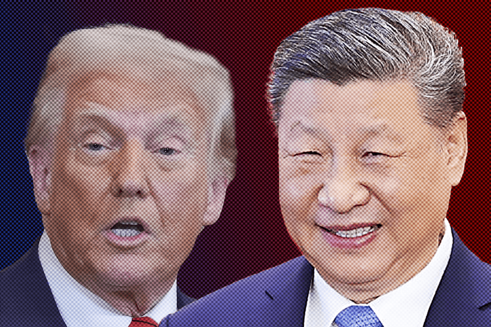 US-Präsident Donald Trump und sein chinesischer Amtskollege Xi Jinping: China könnte von der aggressiven Außenpolitik der USA profitieren.