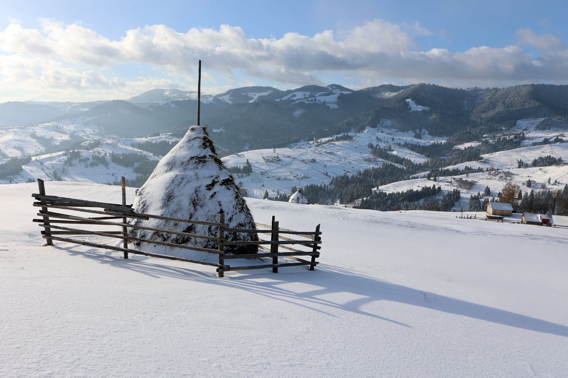 Winter in den Karpaten