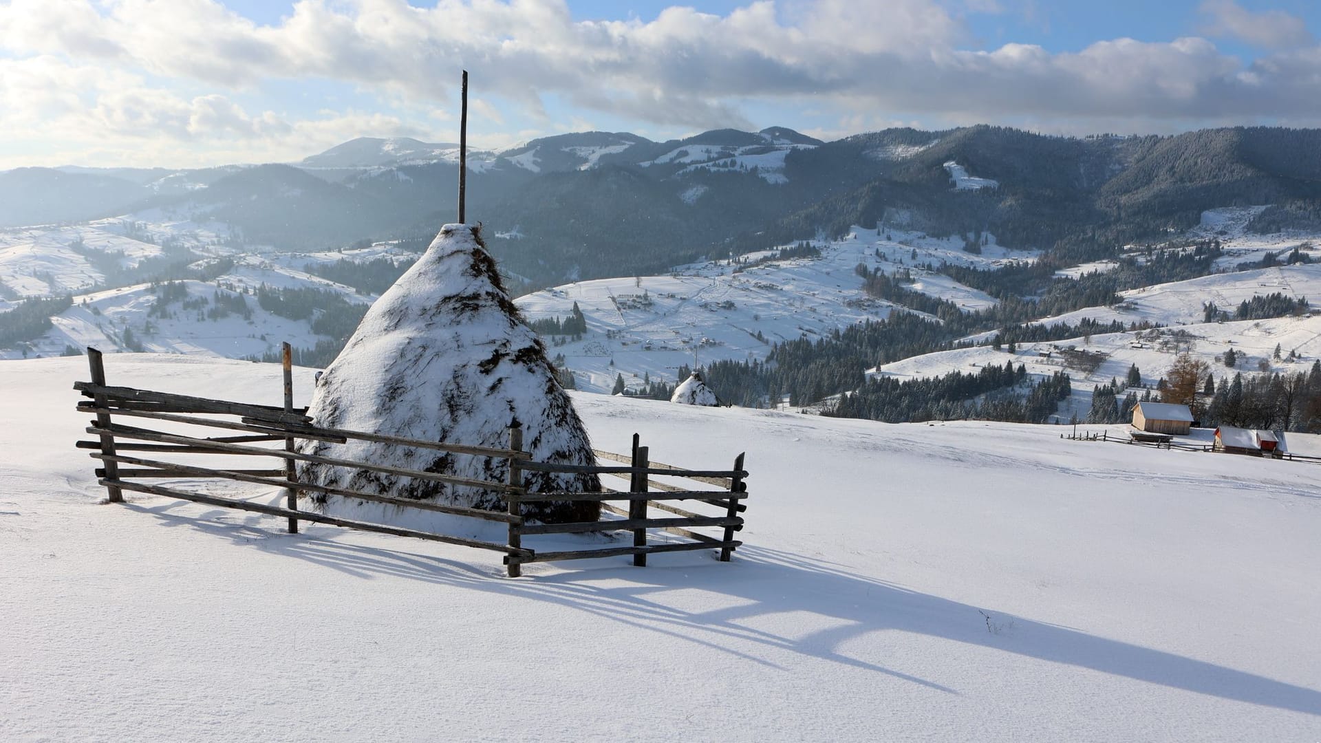 Winter in den Karpaten