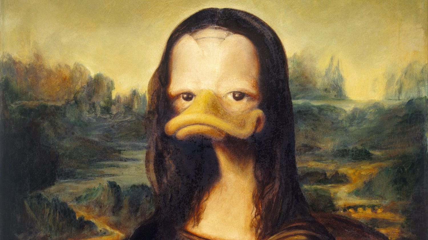 Mona Lisa mit Schnabel: Viele weitere Kunstwerke können angeschaut werden.