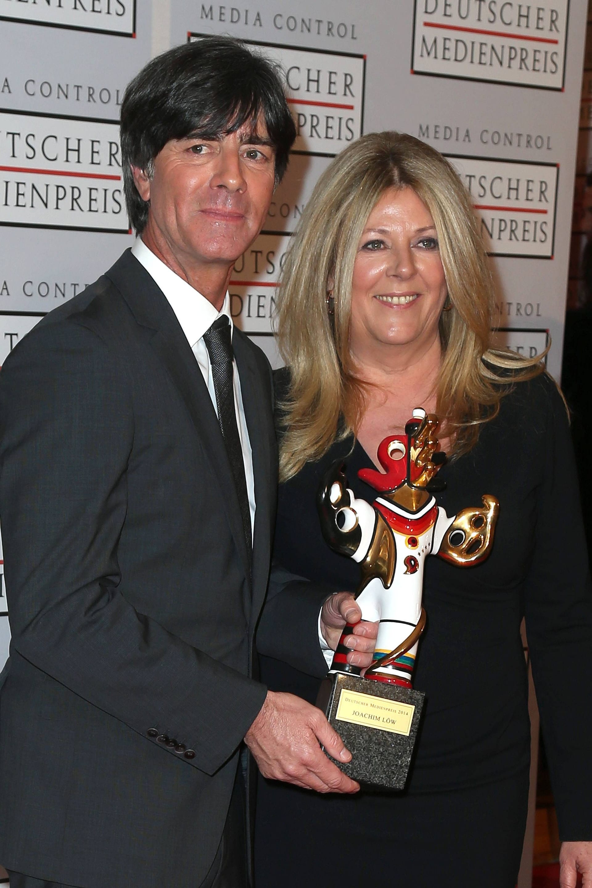 Joachim Löw und seine Ehefrau Daniela bei der Verleihung des Deutschen Medienpreis 2015.