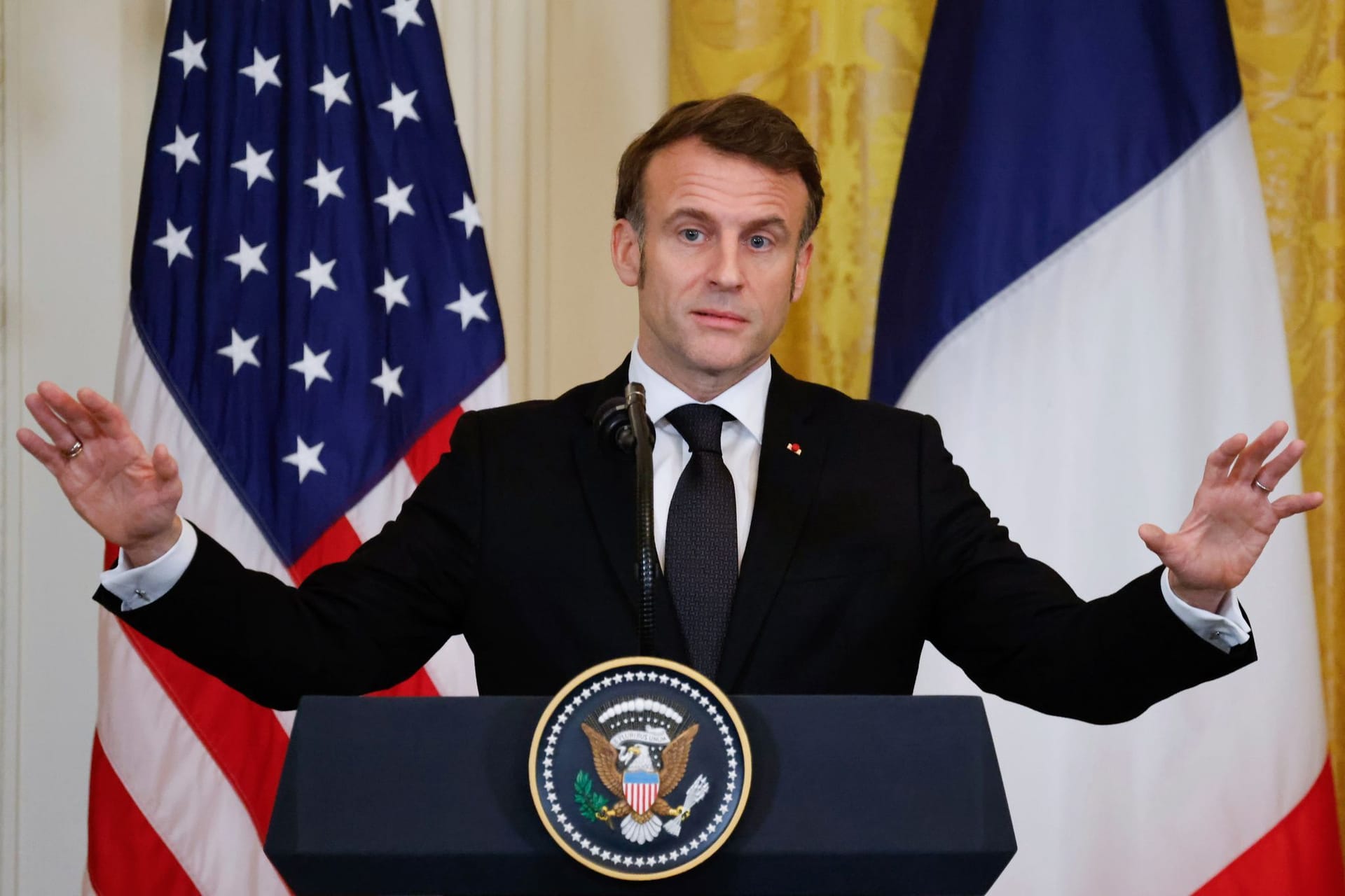 Frankreichs Präsident Macron in den USA