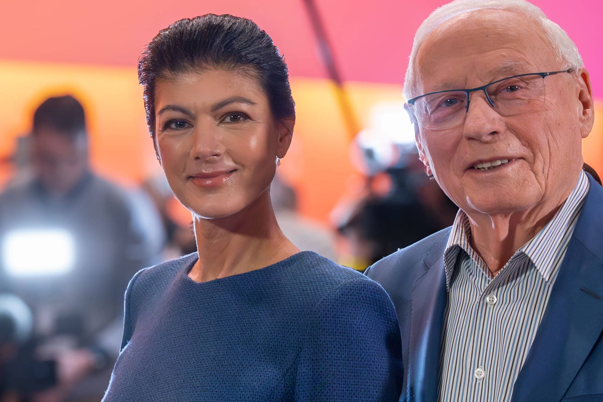 Sahra Wagenknecht und Oskar Lafontaine: Er unterstützt sie.