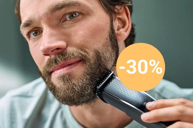 Bei Amazon ist der Testsieger-Trimmer von Philips derzeit mit 30 Prozent Rabatt im Angebot.