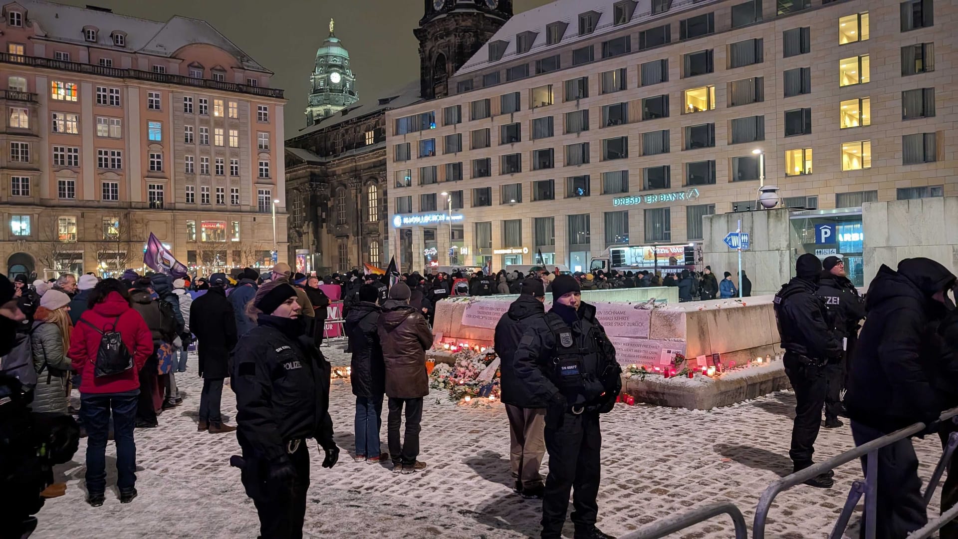 Gedenken in Dresden