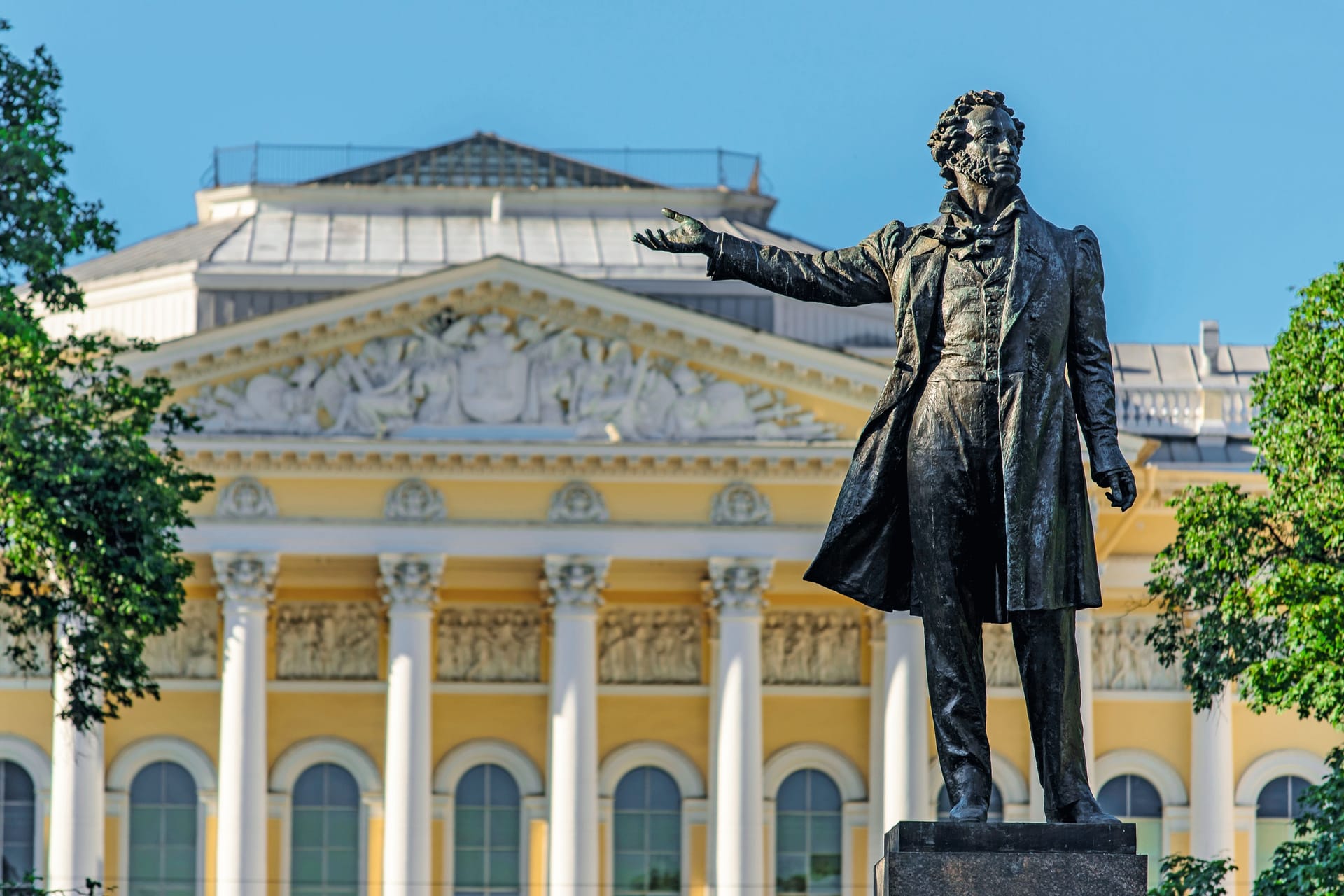 Puschkin-Denkmal in Russland: In Israel führte eine seiner Schöpfungen zu Verwirrung.