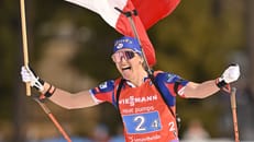 Biathlon-Weltmeisterin entgeht nur knapp einem Unglück