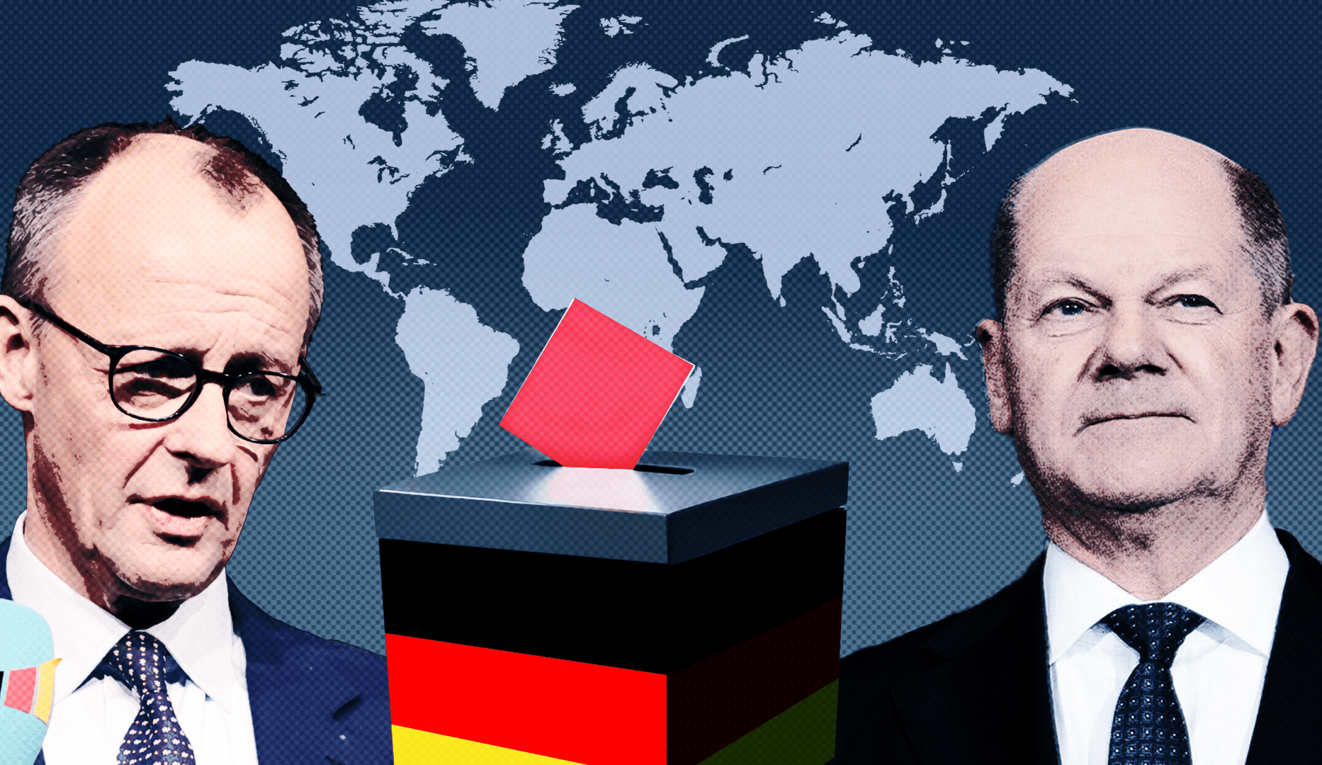 Friedrich Merz (l.) und Olaf Scholz (Montage): Am 23. Februar wird ein neuer Bundestag gewählt.