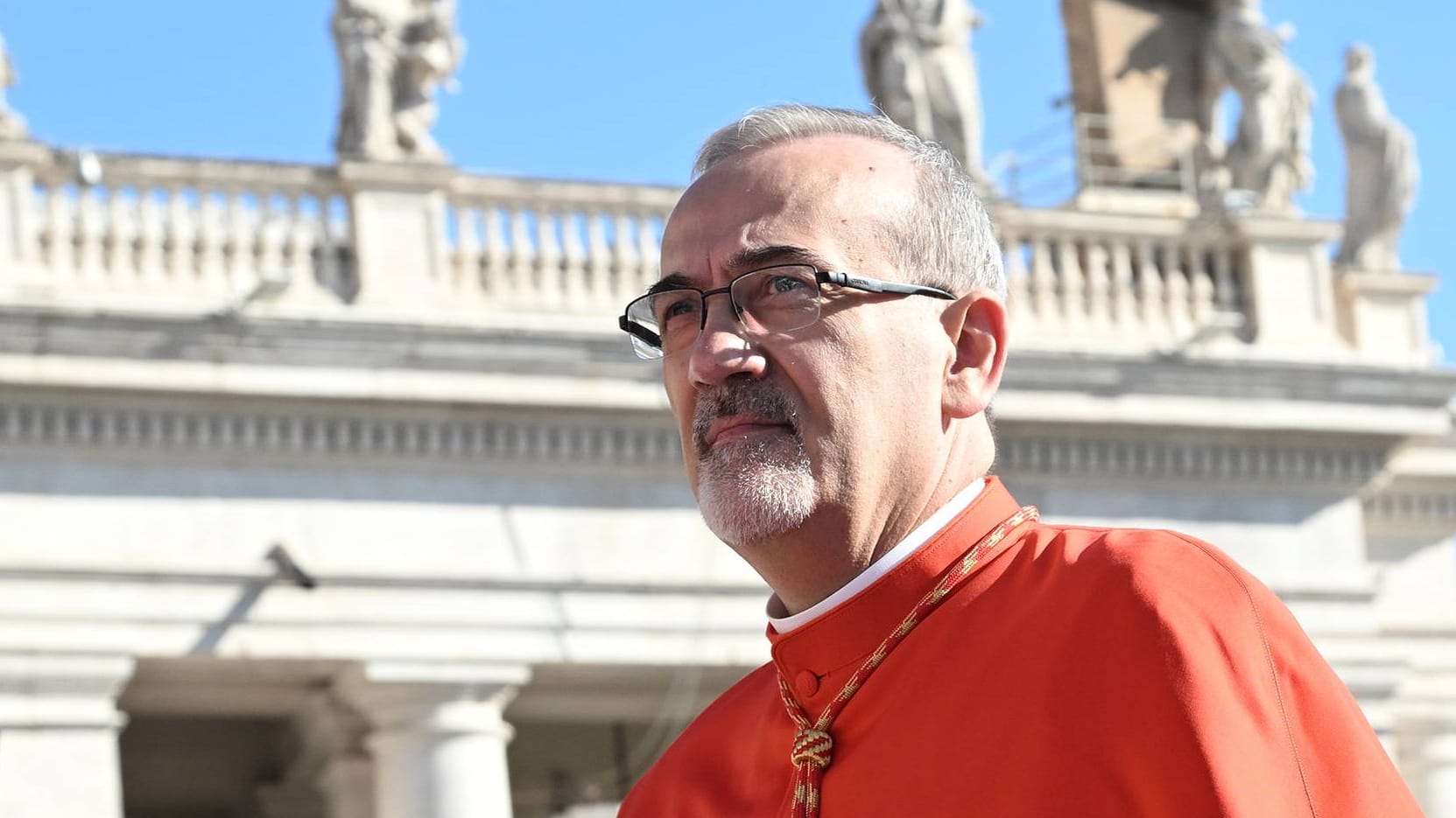 Kardinal Pierbattista Pizzaballa: Er ist seit 2020 der Lateinische Patriarch von Jerusalem und geht als Favorit ins Konklave. Kardinal Pierbattista Pizzaballa: Er ist seit 2020 der Lateinische Patriarch von Jerusalem und geht als Favorit ins Konklave.