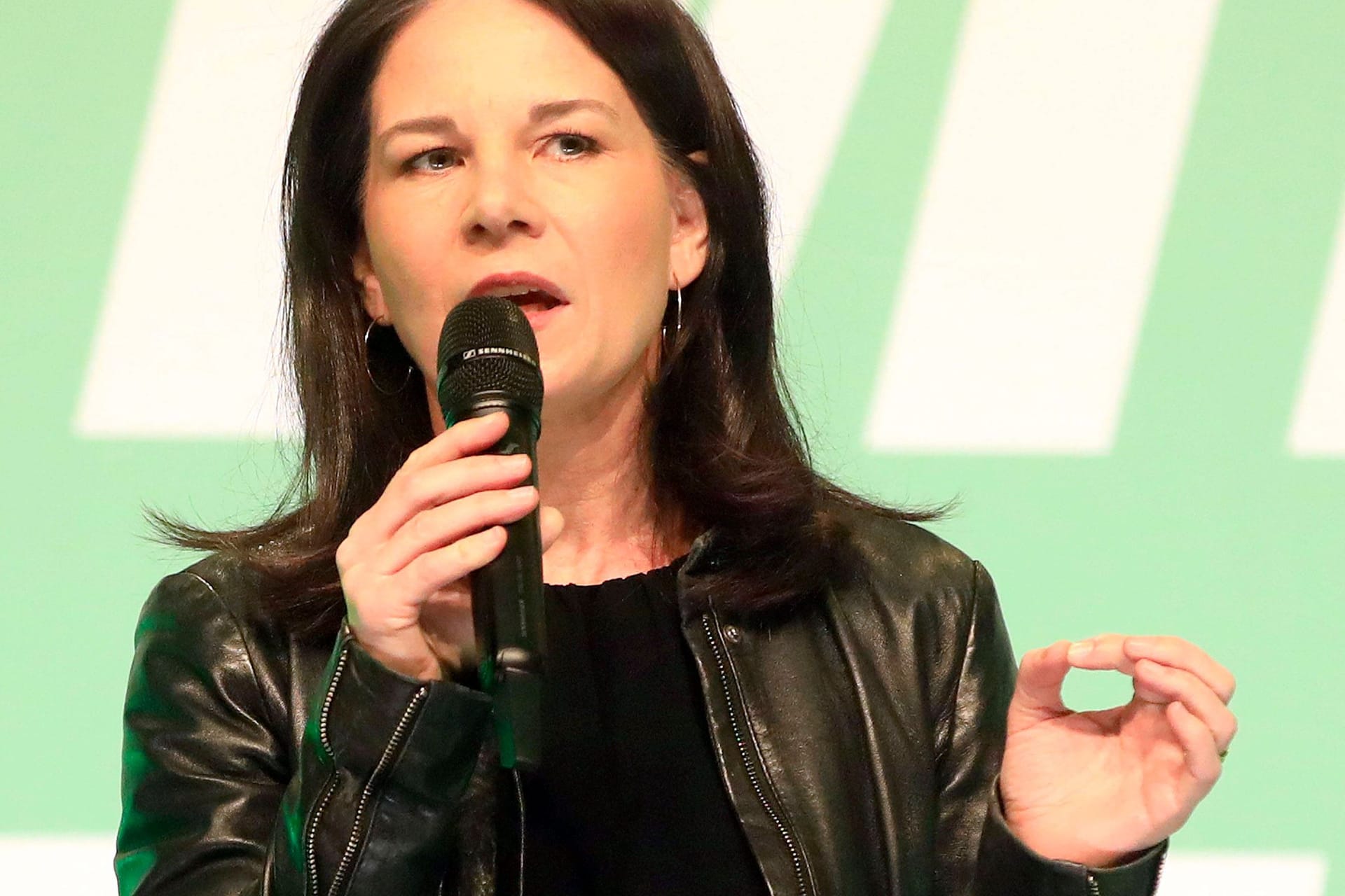 Annalena Baerbock (Grüne) bei einer Wahlkampfveranstaltung in Berlin.