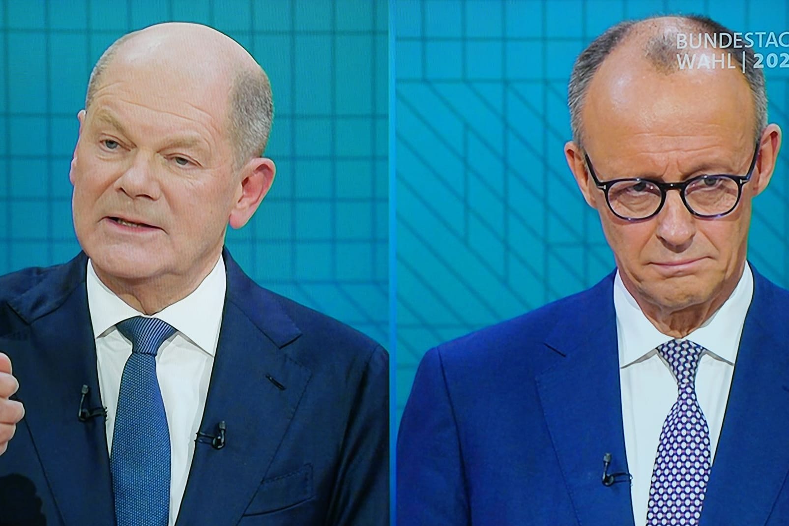 Friedrich Merz und Olaf Scholz: Sie treten im TV-Duell gegeneinander an.