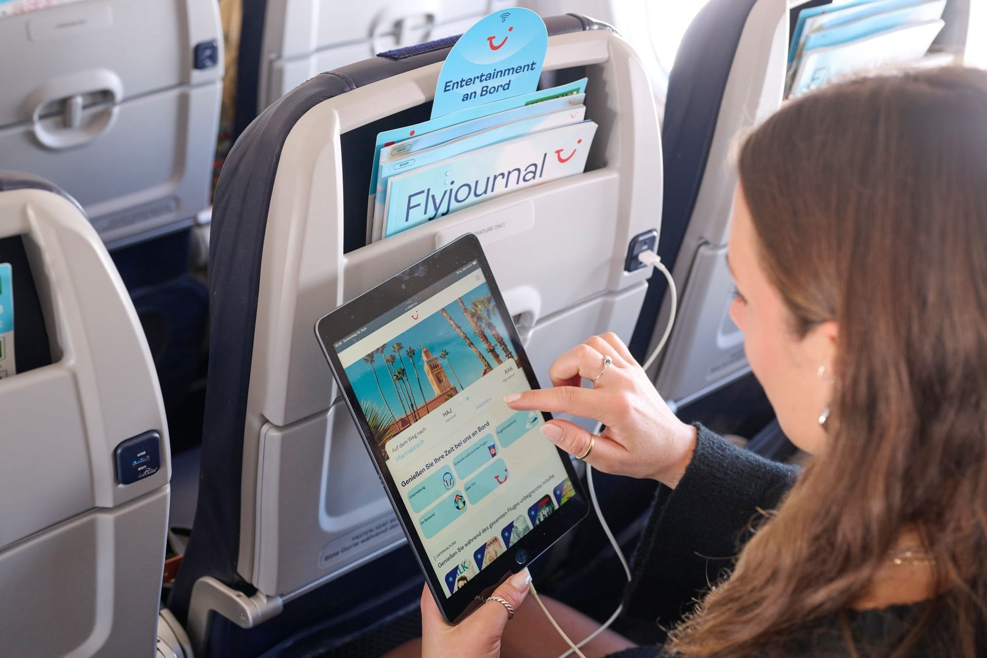 Entertainment an Bord der TUIfly Boeing 8737 Max