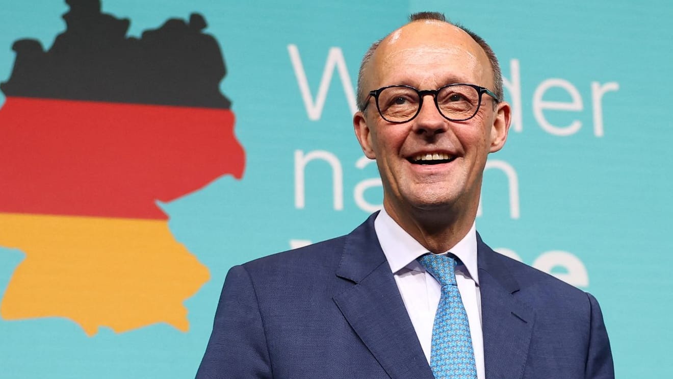 Friedrich Merz am Wahlabend im Konrad-Adenauer-Haus.