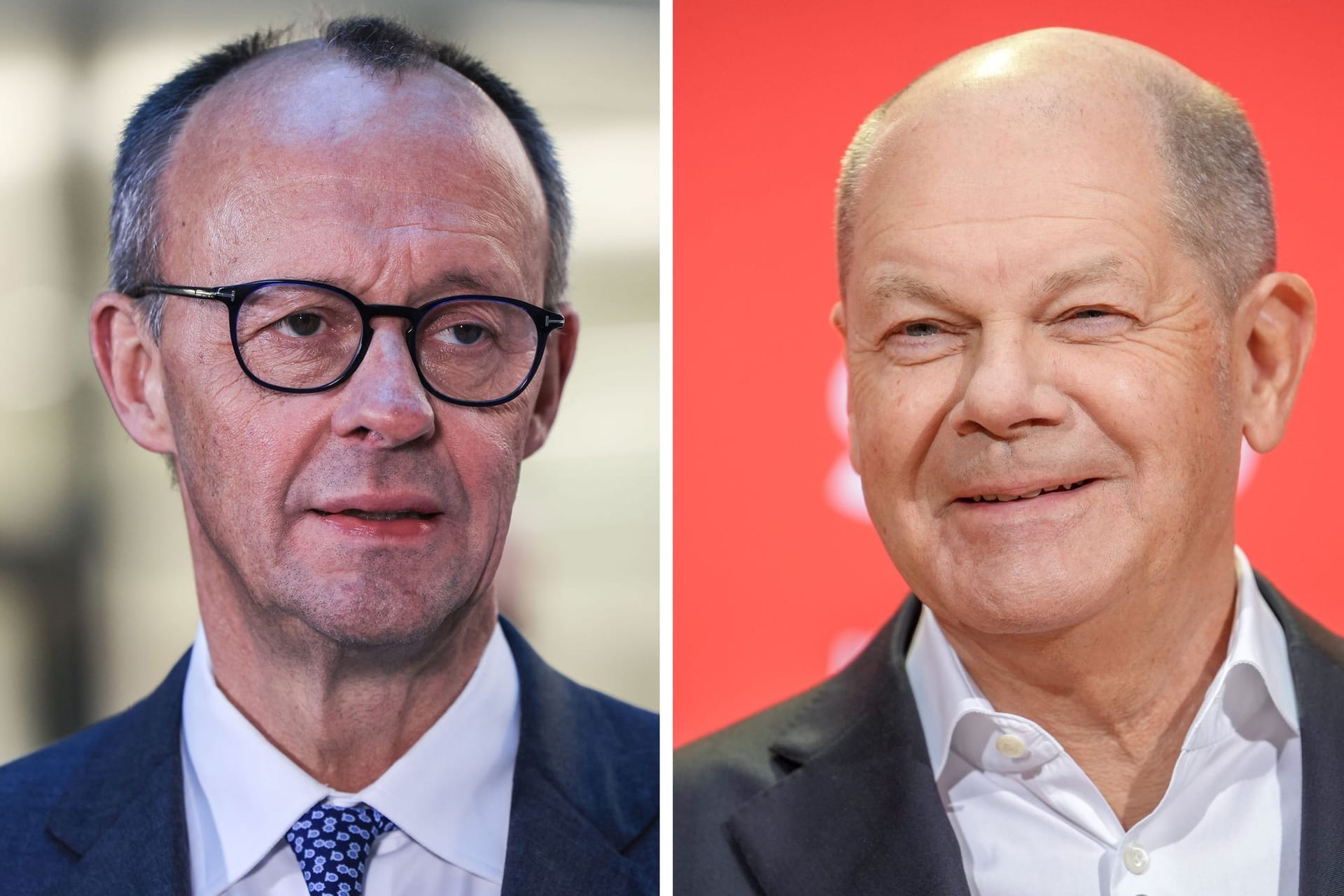 Friedrich Merz und Olaf Scholz