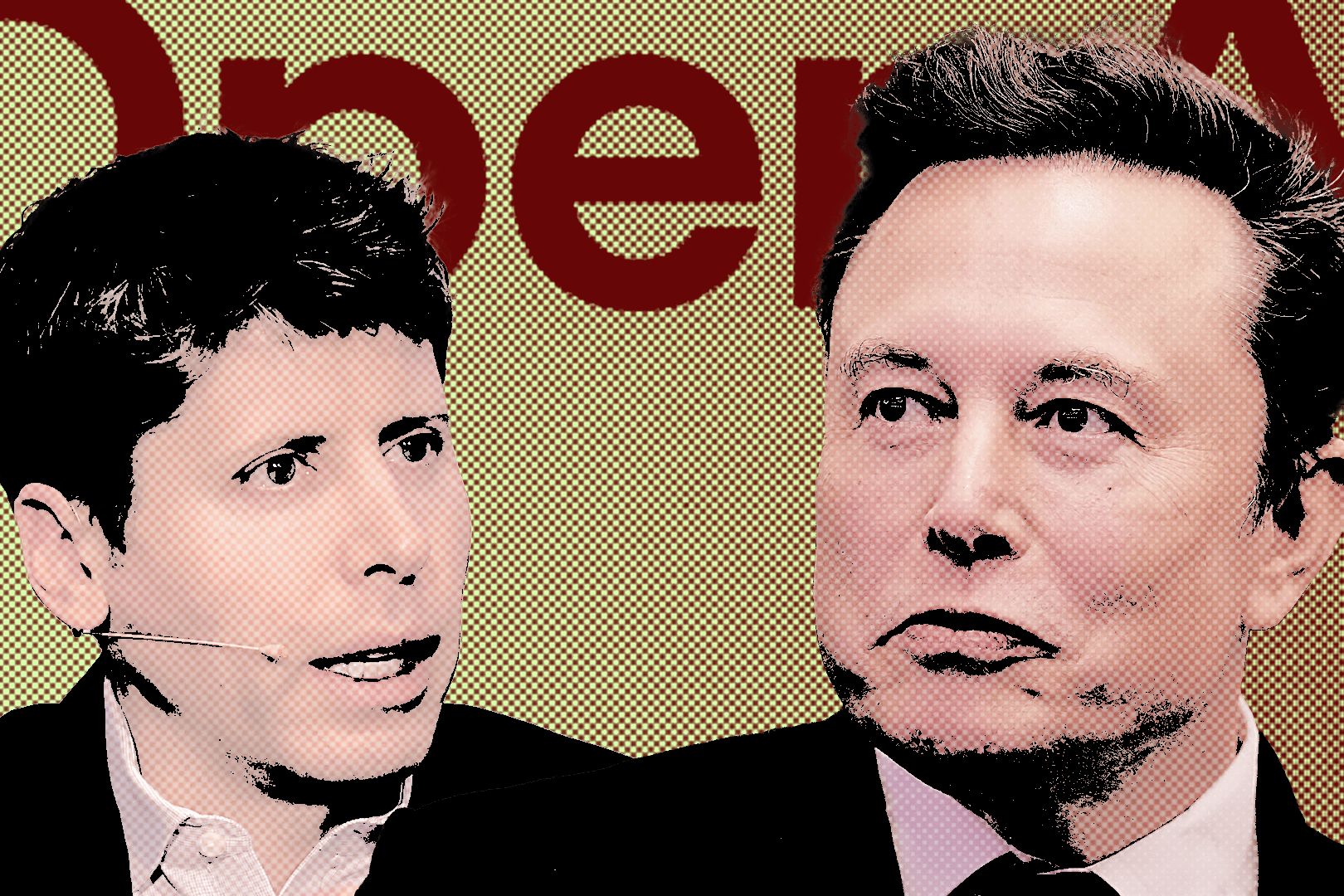 Sam Altman (l.) und Elon Musk: Einst Partner, nun erbitterte Konkurrenten.