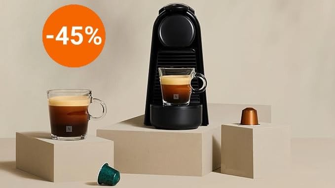 Aktuell bei Amazon: Sichern Sie sich die "gut" bewertete De'Longhi-Kaffeekapselmaschine im Angebot.