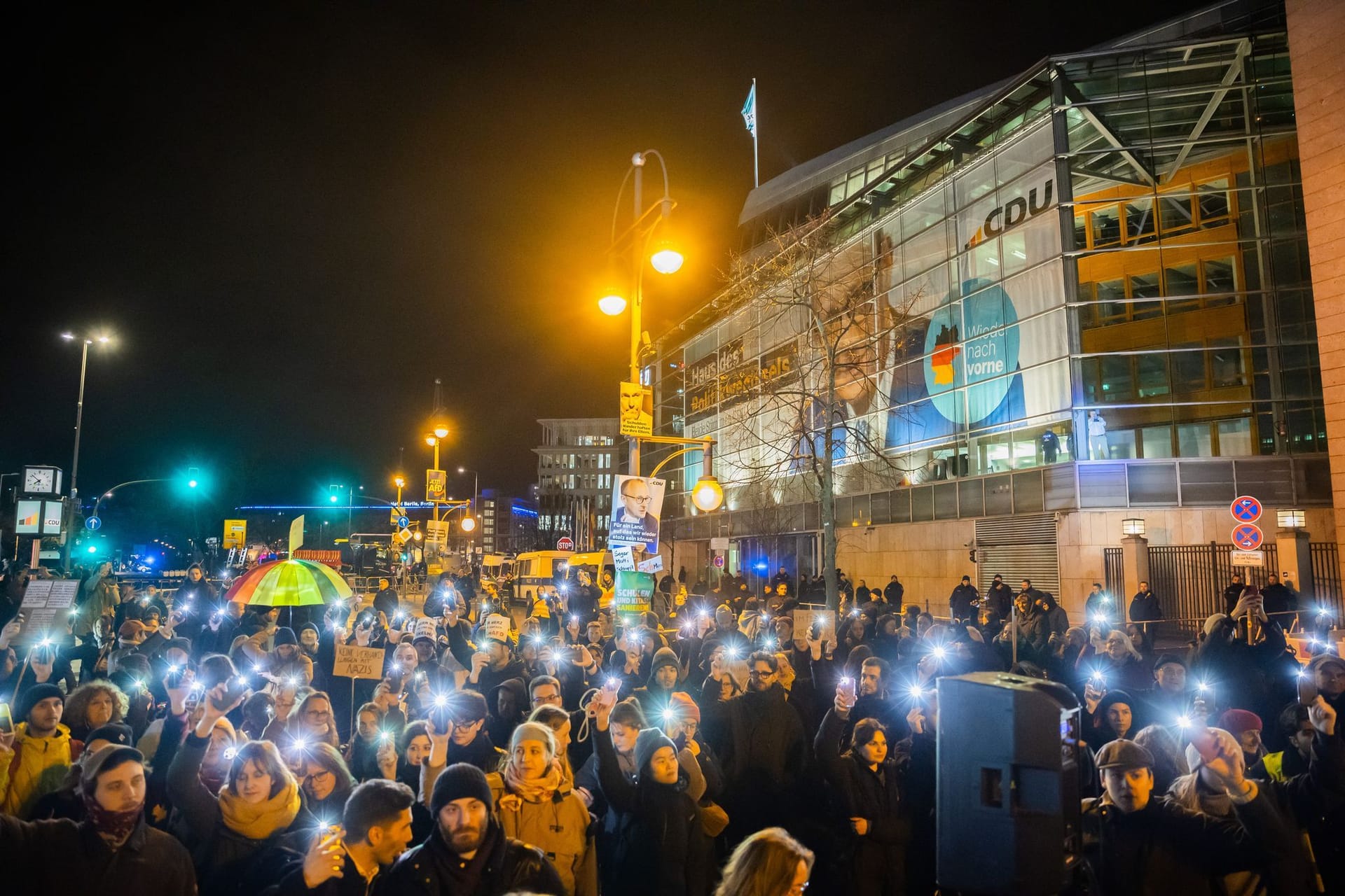 Demonstration gegen CDU