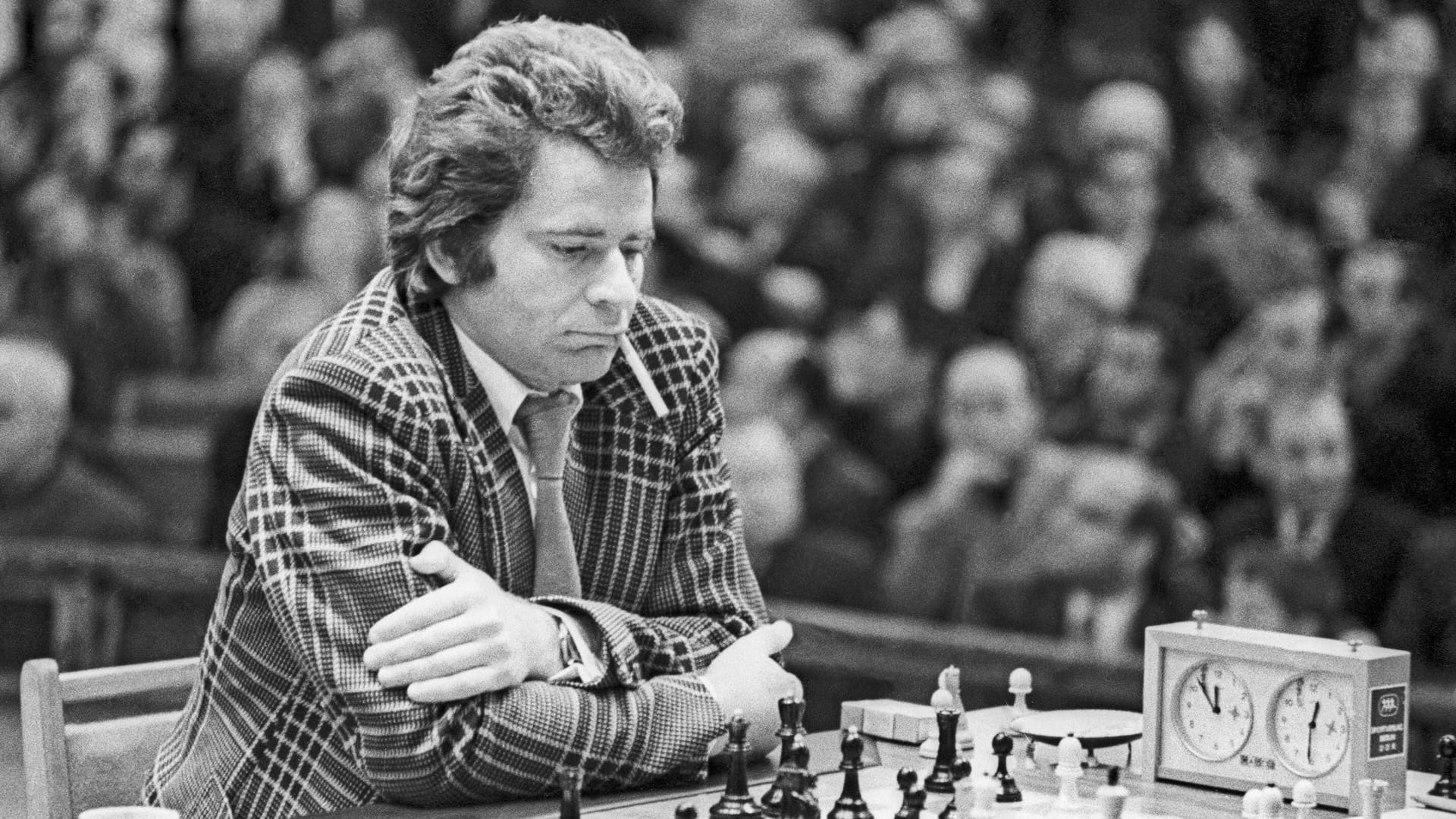 Boris Spasski bei einer Partie im Jahr 1973: Ein Jahr zuvor hatte er seinen Weltmeistertitel gegen Bobby Fischer verloren.