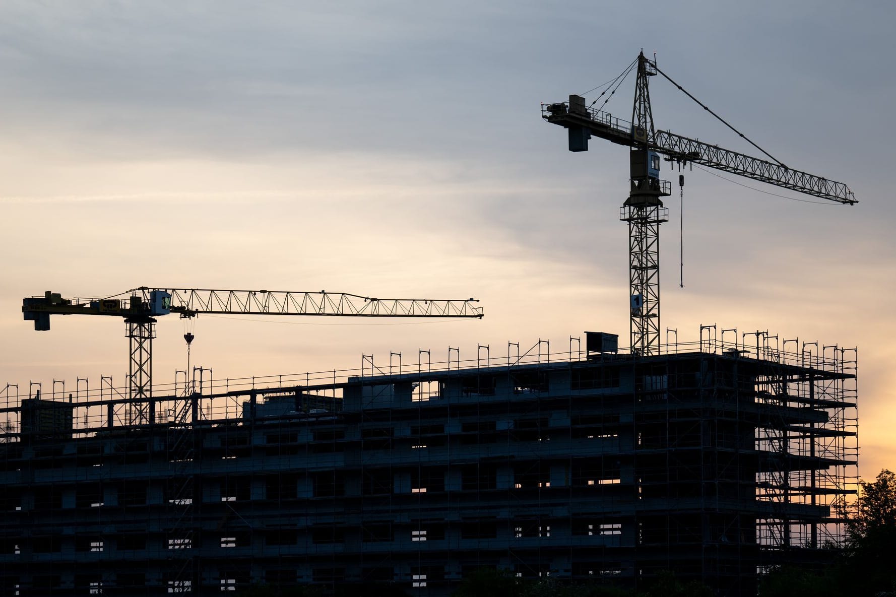 Baustelle in Sachsen