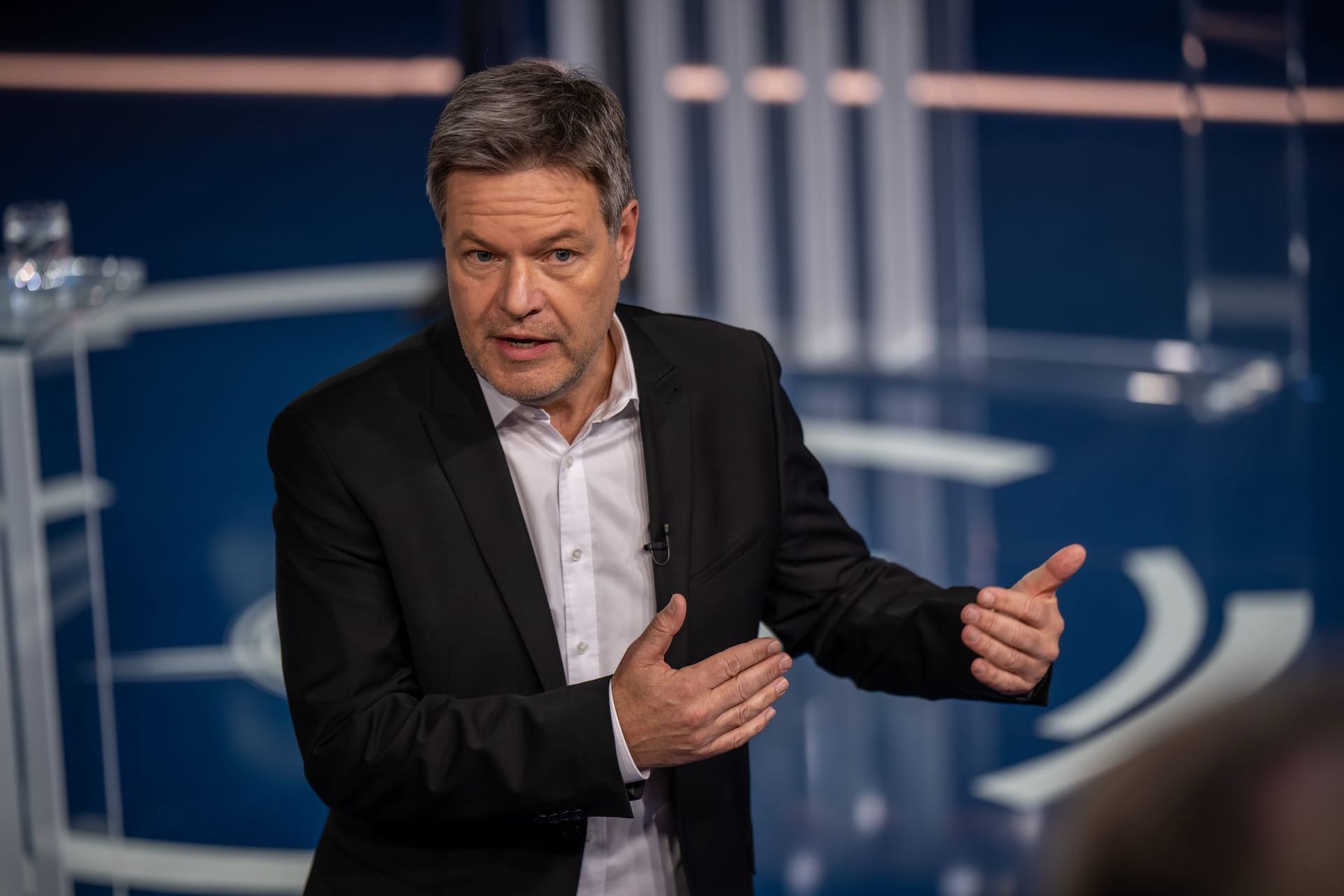 Vizekanzler Robert Habeck (Die Grünen) im ZDF-Format "Klartext": Der Wirtschaftsminister stellt sich den Fragen der Bürger.