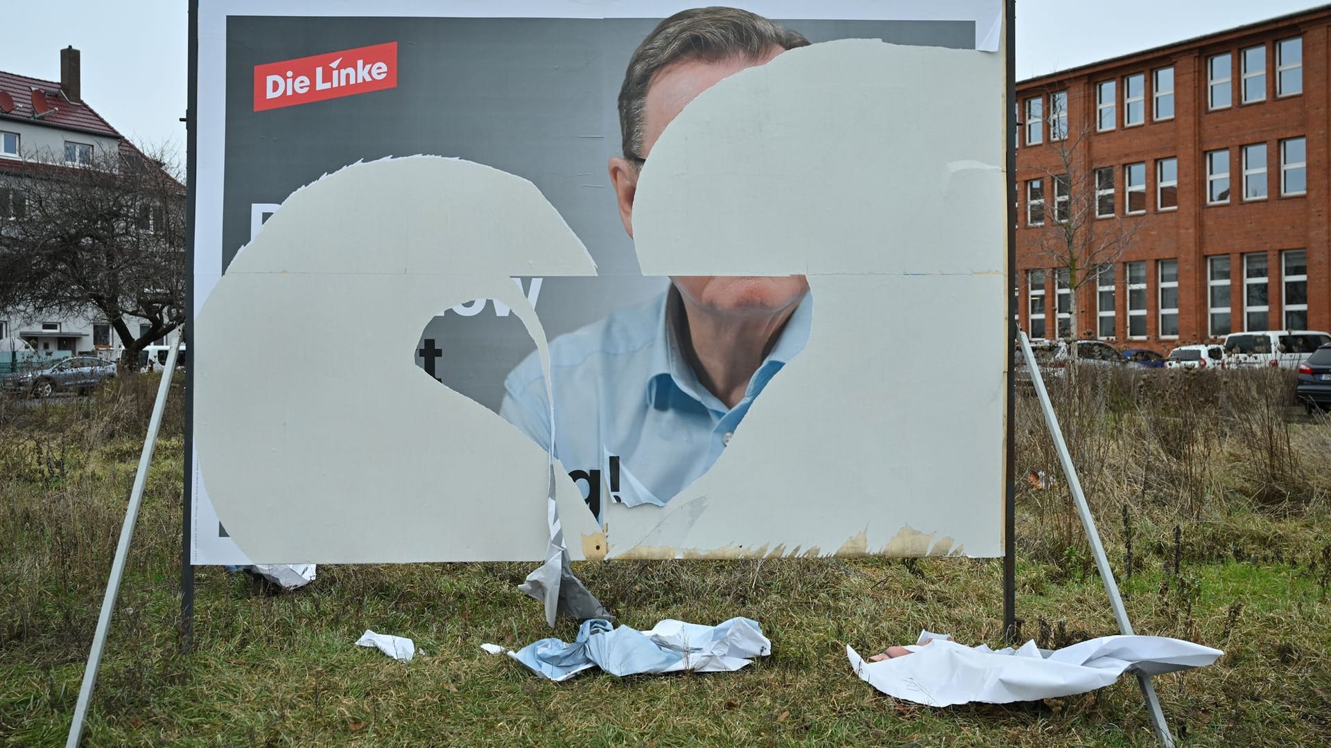 Wahlplakat in Erfurt