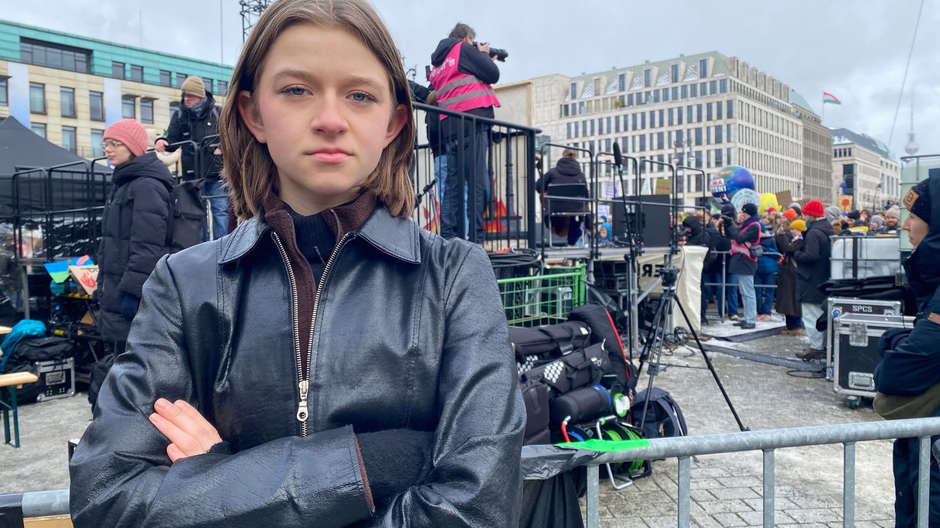 Die 15-jährige Frieda Egeling von Fridays for Future: "Extrem frustrierend, dass die Politik trotzdem gar nichts macht."