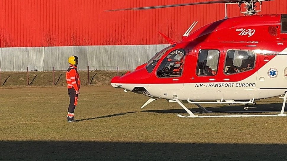 Einsatz der Feuerwehr: Der Mann wurde mit einem Hubschrauber ins Krankenhaus gebracht, wo er seinen Verletzungen erlag.