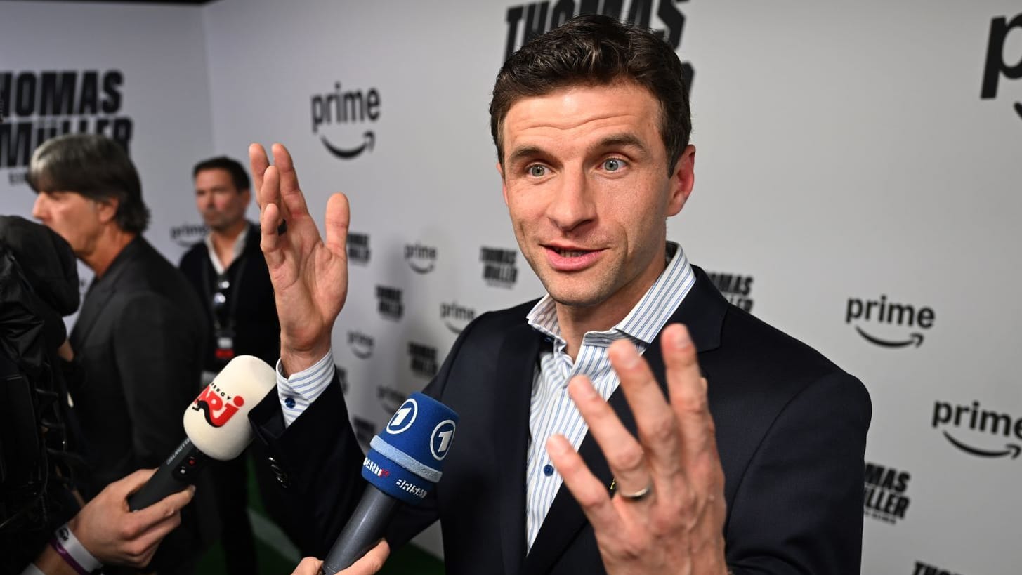 München: Thomas Müller kommt zur Premiere der Prime-Video-Dokumentation "Thomas Müller – Einer wie keiner".