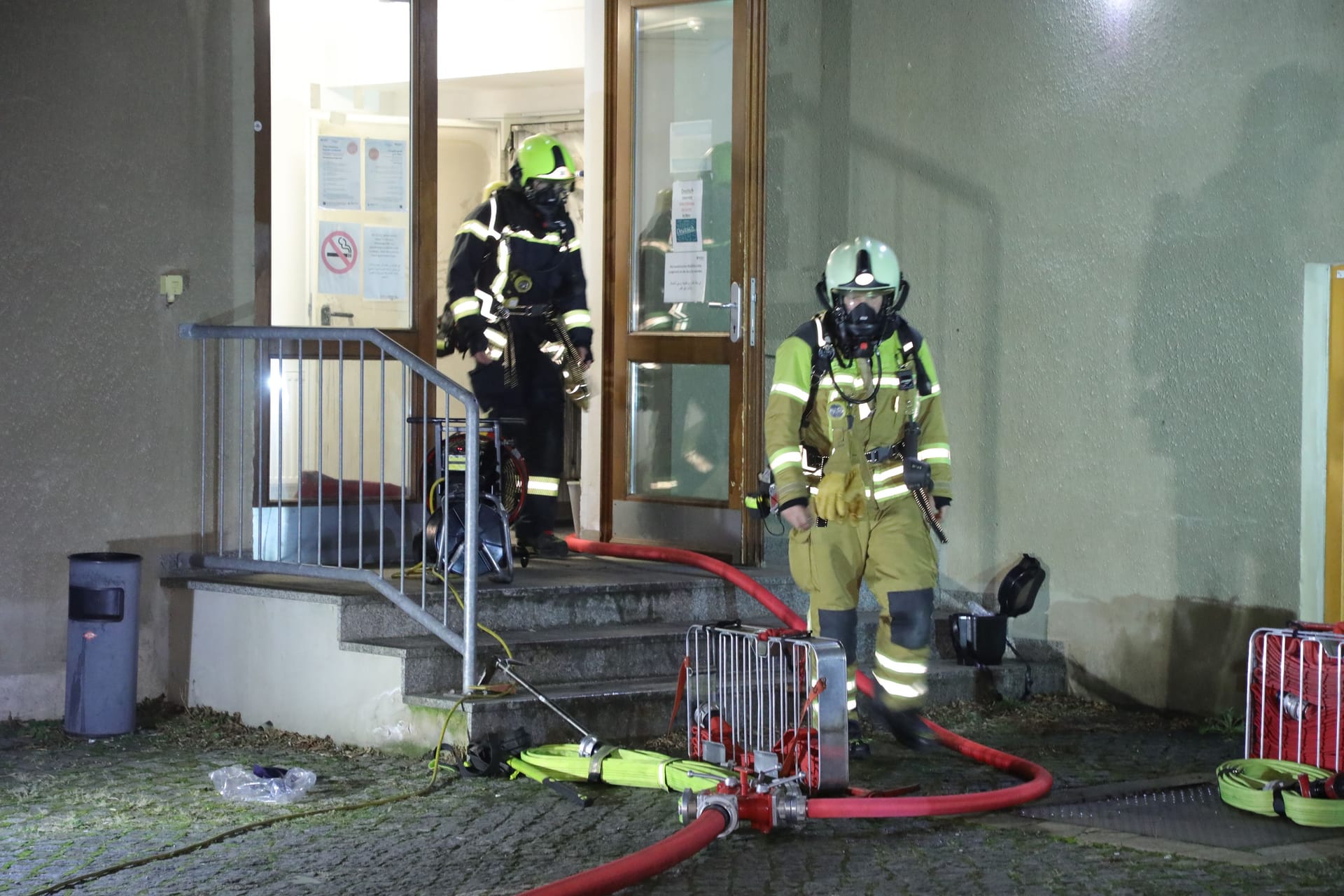 In der Nacht kam es an der Katharinenstraße zu einem Brand.