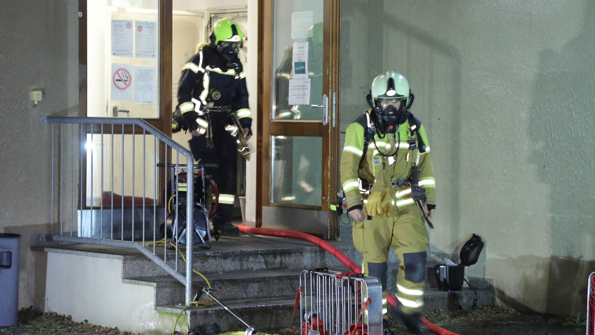 In der Nacht kam es an der Katharinenstraße zu einem Brand.